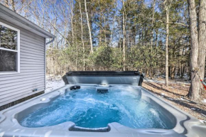 Woodsy Pocono Lake Home with Hot Tub and Fire Pit